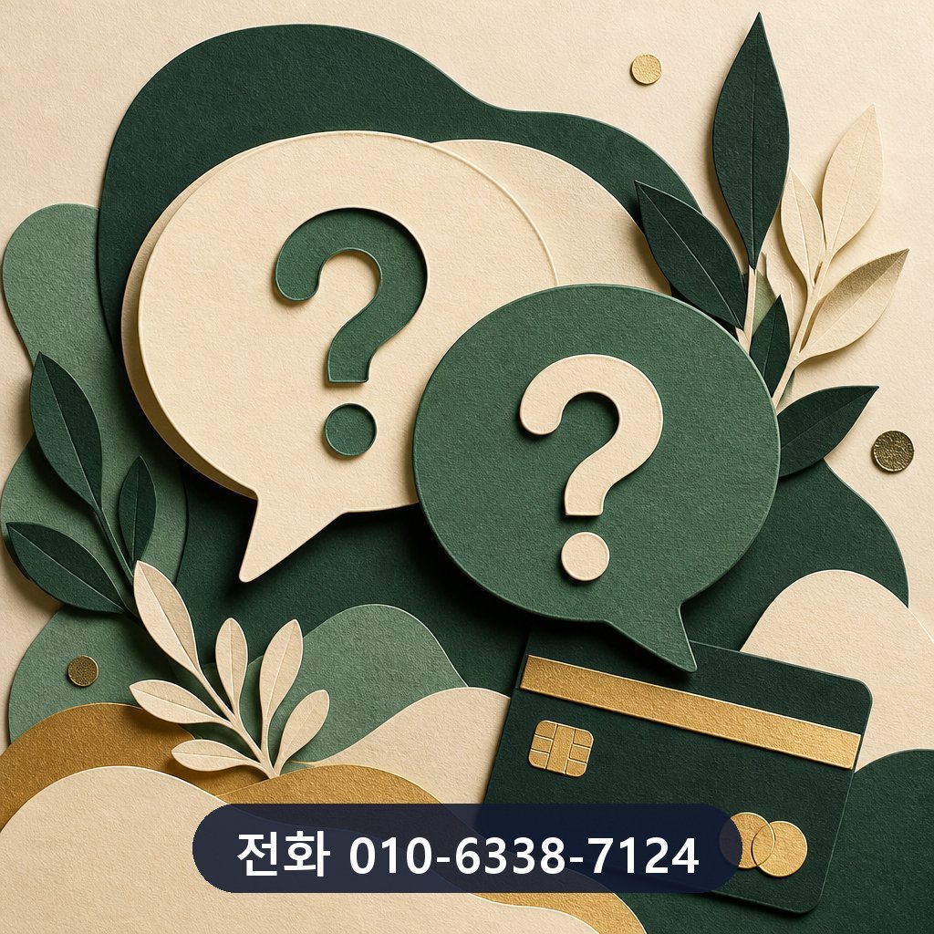 신용카드 잔여한도 현금화 자주 묻는 질문 이미지